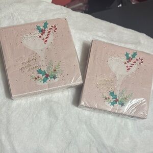 Christmas beverage napkins -2 packs